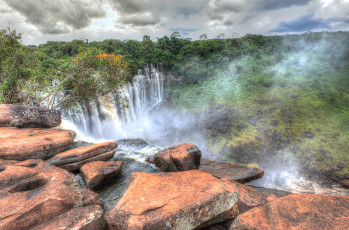 Картинка kalandula+falls+angola-africa природа водопады джунгли река водопад