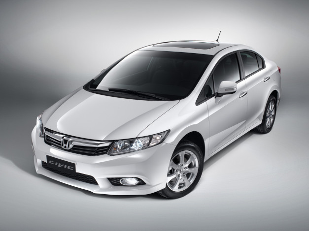 Обои картинки фото автомобили, honda, br-spec, civic, sedan