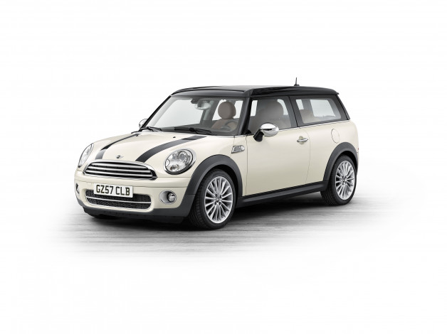 Обои картинки фото автомобили, mini, d, clubman, cooper, светлый, r55