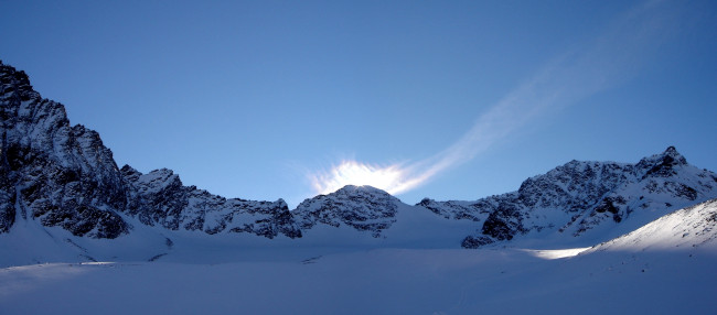Обои картинки фото природа, горы, небо, снег, Чехия, шумава, narodni, park, sumava