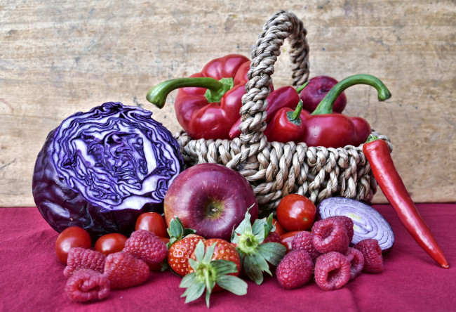 Обои картинки фото еда, фрукты и овощи вместе, плоды