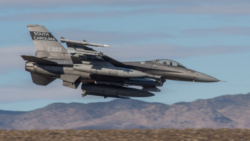 Картинка f-16c авиация боевые+самолёты ввс
