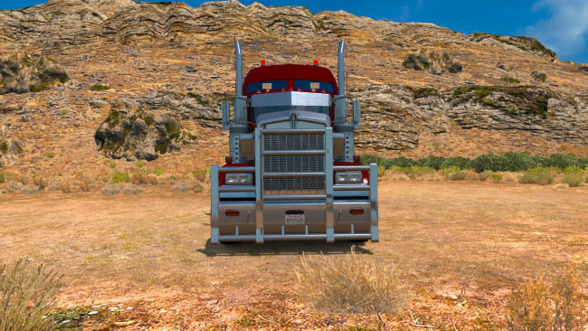 Обои картинки фото kenworth w900, автомобили, kenworth, w900, крутой, грузовик, монстр, на, колёсах, кеша