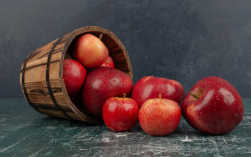 обоя еда, яблоки, краснобокие