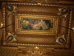 Картинка интерьер дворцы музеи роспись потолок