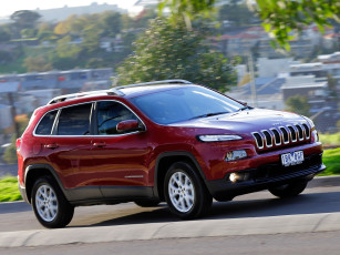 Картинка автомобили jeep 2014г longitude kl au-spec cherokee красный