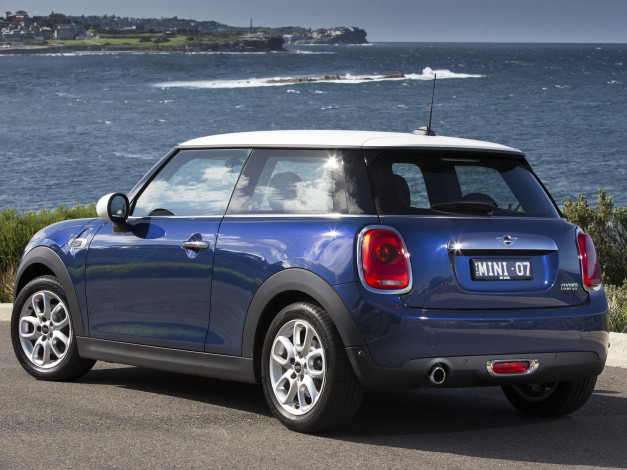 Обои картинки фото автомобили, mini, au-spec, f56, 2014г, cooper