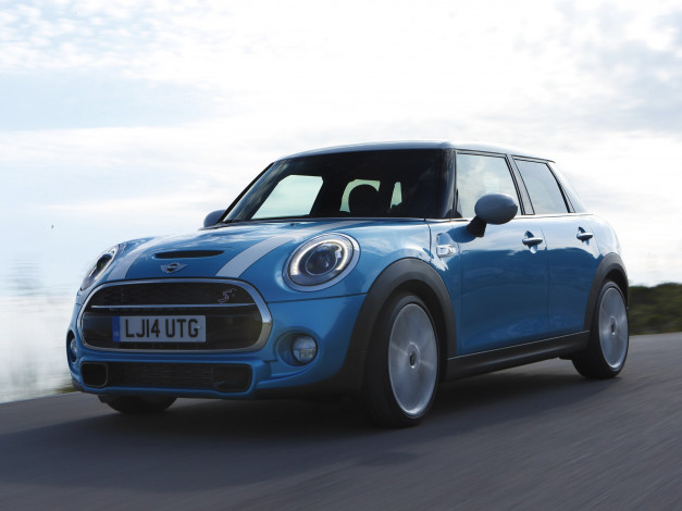 Обои картинки фото автомобили, mini, f56, 2014г, cooper, au-spec