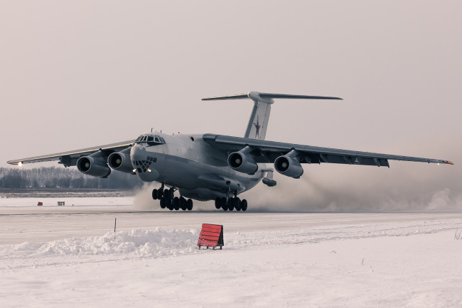 Обои картинки фото авиация, военно-транспортные самолёты, заправщик, самолёт, ил-78м