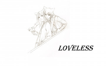 обоя аниме, loveless, нелюбимые, лестница, книга, рицка, агатсума, соби