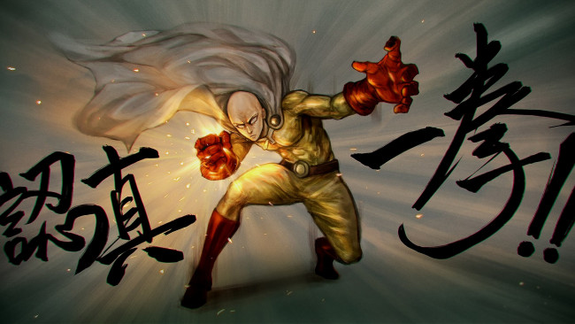 Обои картинки фото аниме, one punch man, сайтама