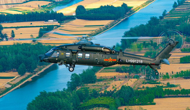 Обои картинки фото harbin z-20, авиация, вертолёты, китайский, многоцелевой, вертолет, средняя, грузоподъемность, harbin, aircraft, industry, group
