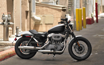 Картинка мотоциклы harley-davidson мотоцикл черный улица