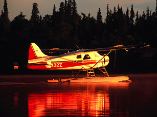 Картинка beaver floatplane kenai penisula alaska авиация самолёты амфибии