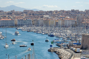 Картинка порт марселе франция корабли порты причалы катера лодки яхты город