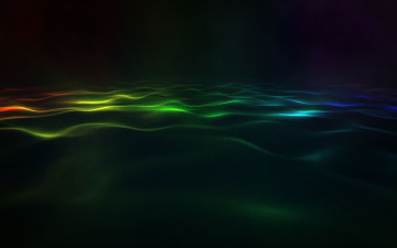 Картинка 3д графика textures текстуры размытость полосы черный фон свет волны цвета