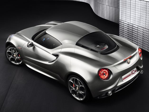 Обои картинки фото alfa, romeo, 4c, concept, автомобили, 3д