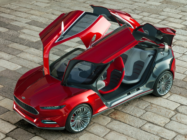 Обои картинки фото ford, evos, concept, автомобили