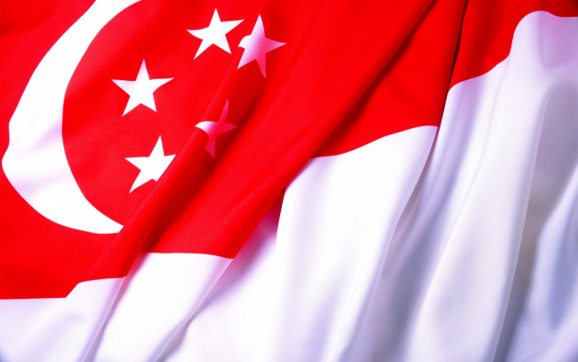 Обои картинки фото разное, флаги, гербы, флаг, сингапур