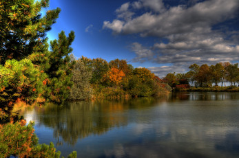 Картинка природа реки озера hdr