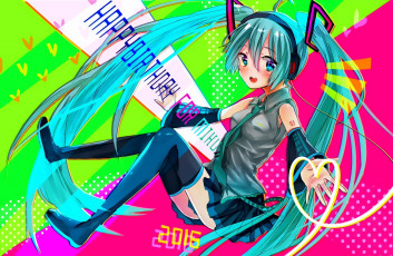 Картинка аниме vocaloid hatsune miku