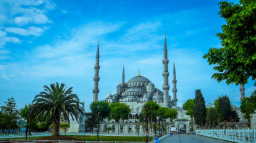 Картинка istanbul +turkey города стамбул+ турция мечеть