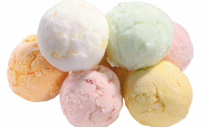 Обои картинки фото еда, мороженое,  десерты, шарики, разноцветное