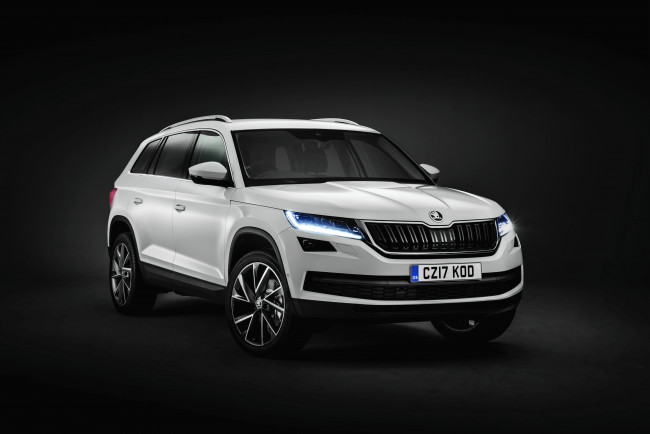 Обои картинки фото автомобили, skoda, kodiaq, uk-spec, 2016г