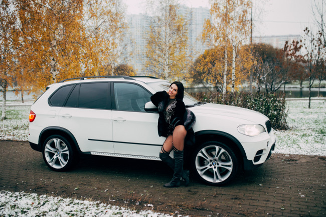 Обои картинки фото bmw girl, автомобили, -авто с девушками, girl, bmw