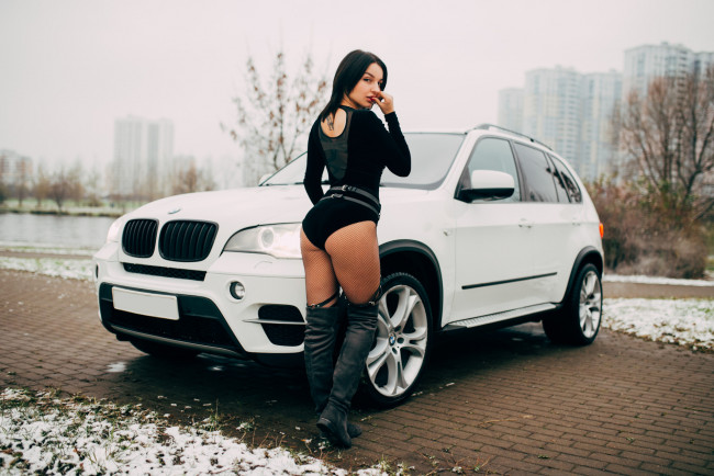 Обои картинки фото bmw girl, автомобили, -авто с девушками, girl, bmw