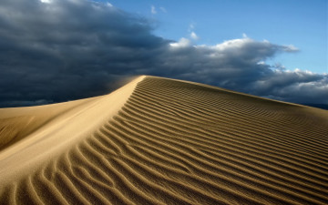 обоя природа, пустыни, облака, небо, песок