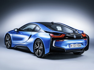 Картинка автомобили bmw синий 2014г package impulse pure i8