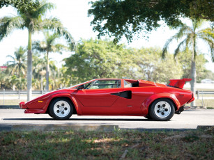 Картинка автомобили lamborghini us-spec quattrovalvole lp5000 s красный countach