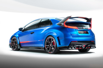 Картинка автомобили honda type r civic 2014г concept ii голубой