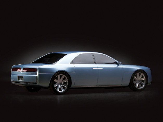 Обои картинки фото автомобили, lincoln, серый, 2002г, concept, continental