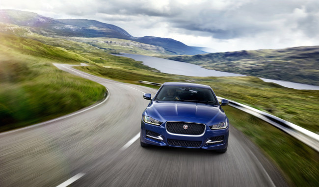 Обои картинки фото автомобили, jaguar, xe, r, sport, uk-spec, '2015