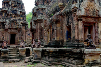 обоя города, - исторические,  архитектурные памятники, бантеайсрей, камбоджа
