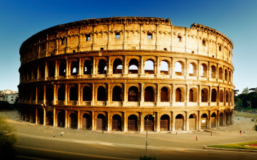 Картинка города рим +ватикан+ италия дороги колизей памятник архитектура