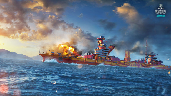 Обои картинки фото видео игры, world of warships, онлайн, action, симулятор, world, of, warships