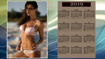 обоя календари, девушки, женщина