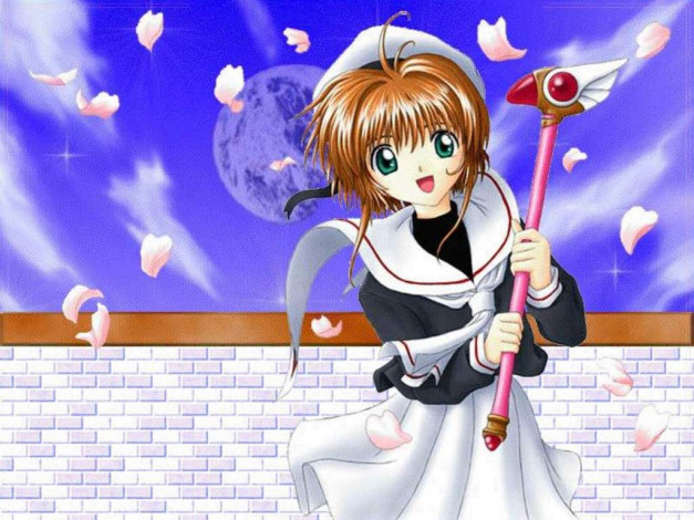 Обои картинки фото аниме, card, captor, sakura