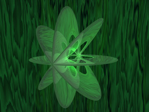 Картинка 3д графика abstract абстракции зелёный