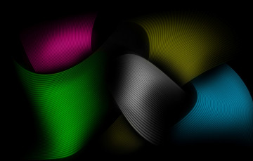 Картинка 3д графика abstract абстракции линии цвета лента