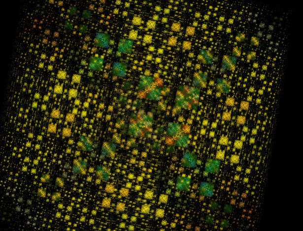 Обои картинки фото 3д, графика, fractal, фракталы, желтый, зелёный