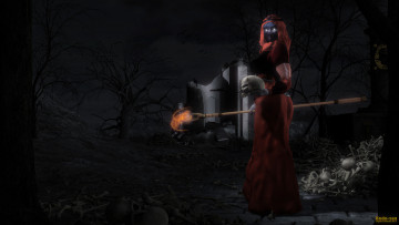 Картинка 3д графика horror ужас field of the dead
