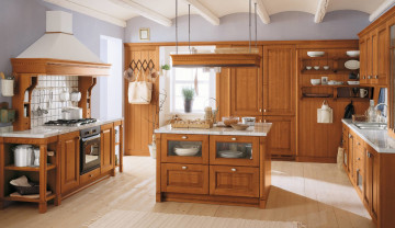Картинка интерьер кухня стиль мебель дизайн посуда техника бытовая