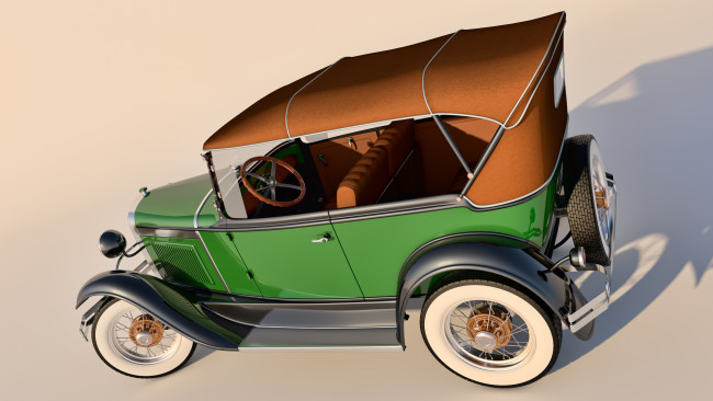 Обои картинки фото автомобили, 3д, 1930, ford