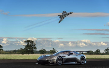 обоя автомобили, aston martin, самолет, supercar, avro, aston, martin, vulcan