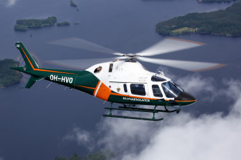 Картинка авиация вертолёты лопасти aw 119 полет вертолет