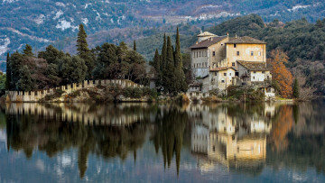 обоя toblino castle, города, замки италии, toblino, castle